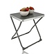 Discountershop Foldable Camping Table 47.5x37.5 cm - Mini Folding Table with Carry Handle, 49.5 cm Height and 30 kg Load