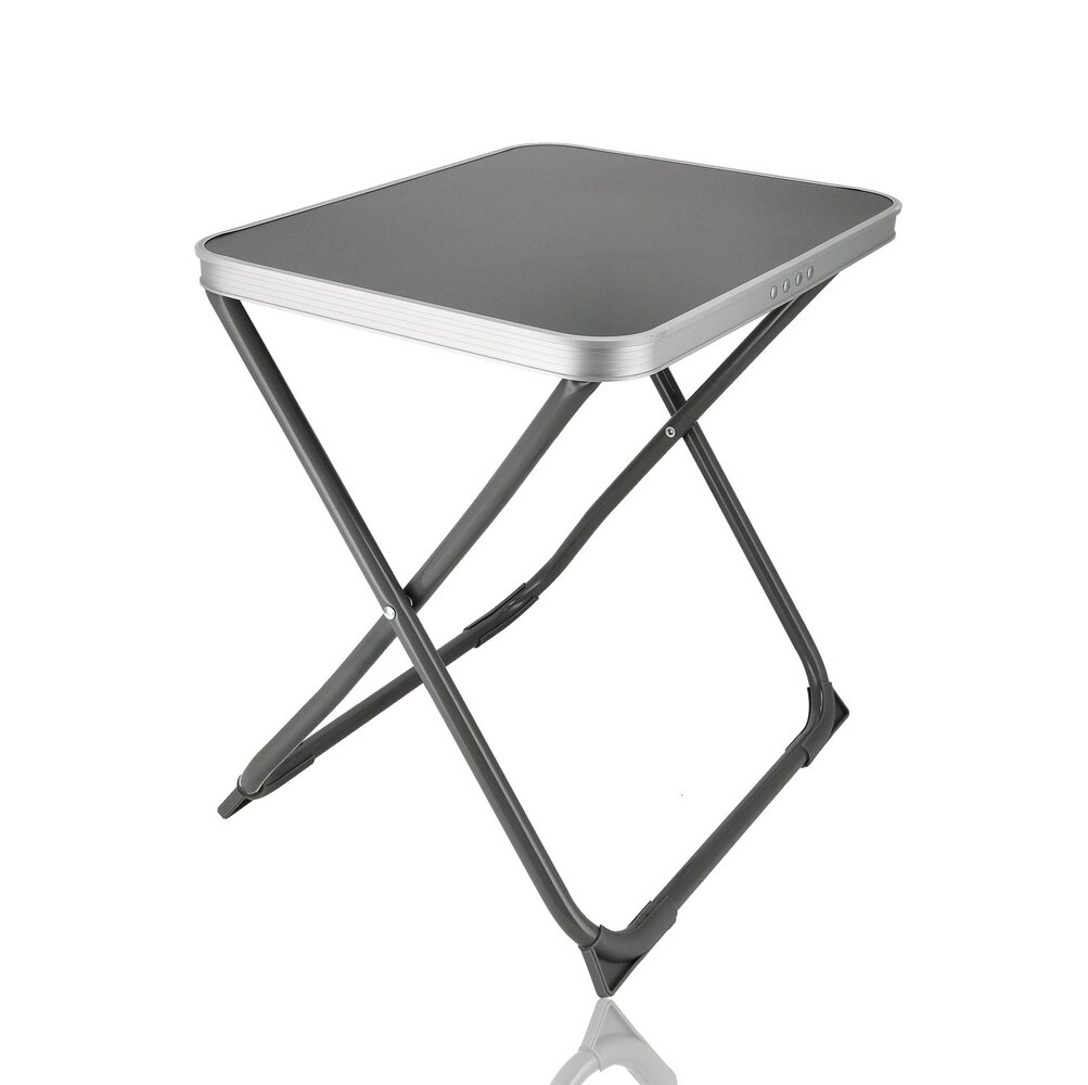 Discountershop Foldable Camping Table 47.5x37.5 cm - Mini Folding Table with Carry Handle, 49.5 cm Height and 30 kg Load