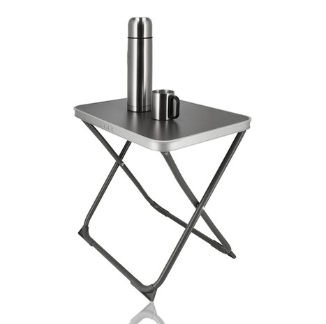 Discountershop Campingtafel inklapbaar 47,5x37,5 cm - Mini klaptafel met handvat, 49,5 cm hoog en belastbaar tot 30 kg