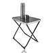 Discountershop Foldable Camping Table 47.5x37.5 cm - Mini Folding Table with Carry Handle, 49.5 cm Height and 30 kg Load