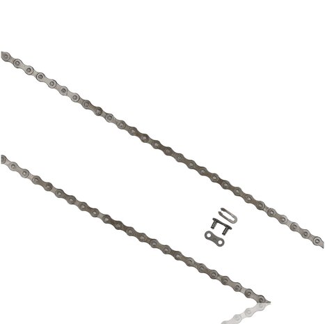 Discountershop Fietsketting 1/2 x 1/8 - Klassieke Single Speed Fietsketting Met 112 Schakels en Connector Link