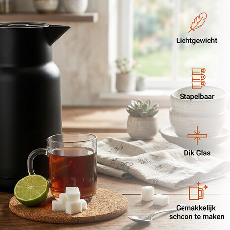 Discountershop Tea Glasses 230 ml with Handle – Glass Tea Mugs for Tea, Coffee and Hot Drinks – Tea Glasses and Coffee Cups Discountershop Tea Glasses 230 ml with Handle – Glass Tea Mugs for Tea, Coffee and Hot Drinks – Tea Glasses and Coffee Cups