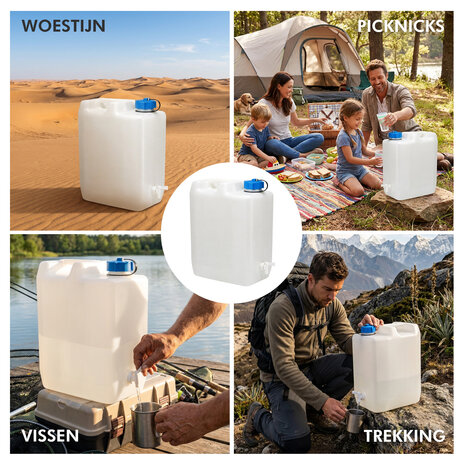Discountershop Water Jerrycan 35 Liters with Tap – BPA-Free Drinking Water Container for Camping Discountershop Water Jerrycan 35 Liters with Tap – BPA-Free Drinking Water Container for Camping