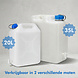 Discountershop Jerrycan 20 Liter met Kraan voor Drinkwater – BPA-vrij Water Jerrycan voor Camping, Caravan & Noodvoorraad