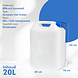 Discountershop 20 Liter Water Jerrycan with Tap – BPA-Free Drinking Water Container for Camping, Caravan & Emergency Storage