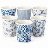 Discountershop Ceramic Coffee Cup Without Handle Set of 6 - 200ml Discountershop Ceramic Coffee Cup Without Handle Set of 6 - 200ml