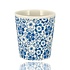 Koffiebeker Keramiek Zonder Oor - 200 ml Blauw-Wit Bloesem
