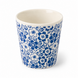 Discountershop Koffiebeker Keramiek Zonder Oor - 200 ml Blauw-Witte Keramische Kopjes met Bloesem voor Koffie, Cappuccino, Lungo en Thee Discountershop Koffiebeker Keramiek Zonder Oor - 200 ml Blauw-Witte Keramische Kopjes met Bloesem voor Koffie, Cappuccino, Lungo en Thee