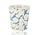 Ceramic Coffee Cup Without Handle - 200 ml Earthenware Cup for Espresso, Cappuccino, Lungo and Tea Cherry Blossom Blue-White