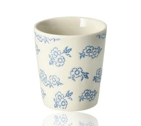 Discountershop Koffiekopjes Zonder Oor - 200 ml Kleine Bloemen Blauw-Wit Discountershop Koffiekopjes Zonder Oor - 200 ml Kleine Bloemen Blauw-Wit
