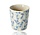 Koffiebeker Keramiek Zonder Oor - 200 ml Aardewerk Kopje voor Espresso, Cappuccino, Lungo en Thee Bamboe Blauw-Wit