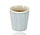 Koffiebeker Keramiek Zonder Oor - 200 ml Aardewerk Kopje voor Espresso, Cappuccino, Lungo en Thee Strepen Blauw-Wit