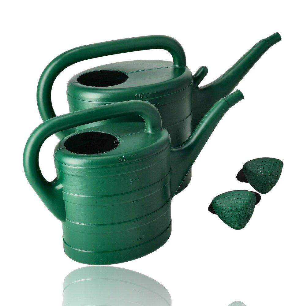 Discountershop Gieters Set – 10 Liter en 5 Liter Gieter Set Groen met Sproeikop – Tuingieter, Plantengieter en Bloemengieter voor Tuin, Balkon, Kamerplanten en Moestuin Discountershop Gieters Set – 10 Liter en 5 Liter Gieter Set Groen met Sproeikop – Tuingieter, Plantengieter en Bloemengieter voor Tuin, Balkon, Kamerplanten en Moestuin