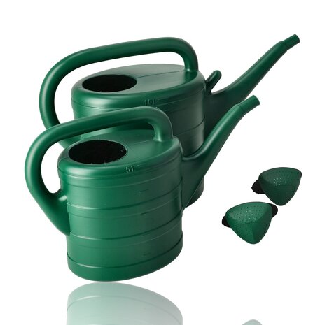 Discountershop Gieters Set – 10 Liter en 5 Liter Gieter Set Groen met Sproeikop – Tuingieter, Plantengieter en Bloemengieter voor Tuin, Balkon, Kamerplanten en Moestuin Discountershop Gieters Set – 10 Liter en 5 Liter Gieter Set Groen met Sproeikop – Tuingieter, Plantengieter en Bloemengieter voor Tuin, Balkon, Kamerplanten en Moestuin