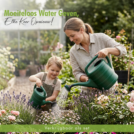 Discountershop Watering Cans 2 Pack – 10 Liter and 5 Liter Green Watering Can Set with Sprinkler Head – Garden Watering Can, Plant Watering Can and Flower Watering Can for Garden, Balcony, Indoor Plants and Vegetable Garden Discountershop Watering Cans 2 Pack – 10 Liter and 5 Liter Green Watering Can Set with Sprinkler Head – Garden Watering Can, Plant Watering Can and Flower Watering Can for Garden, Balcony, Indoor Plants and Vegetable Garden