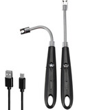 Discountershop Plasma Lighter - Electric USB-C Lighter - Windproof BBQ & Candles - Flexible Black - USB Rechargeable - 24cm Long Discountershop Plasma Lighter - Electric USB-C Lighter - Windproof BBQ & Candles - Flexible Black - USB Rechargeable - 24cm Long