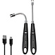 Discountershop Plasma Aansteker - Elektrische USB-C Aansteker - Windproof BBQ & Kaarsen - Flexibel Zwart - USB Oplaadbaar - 24cm Lang