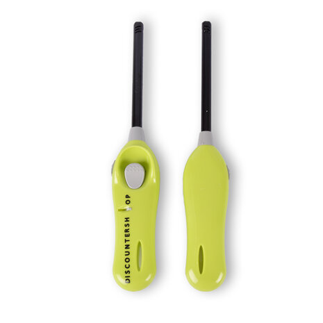 Discountershop BBQ Lighter 26 cm with Child Lock, Refillable Gas Model for Barbecue, Candles, Stove and Camping Green Discountershop BBQ Lighter 26 cm with Child Lock, Refillable Gas Model for Barbecue, Candles, Stove and Camping Green