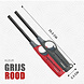 Discountershop Gas Lighter Set of 3, Refillable Red, Green and Grey 26 cm for BBQ, Camping, Candles and Outdoor Use Discountershop Gas Lighter Set of 3, Refillable Red, Green and Grey 26 cm for BBQ, Camping, Candles and Outdoor Use