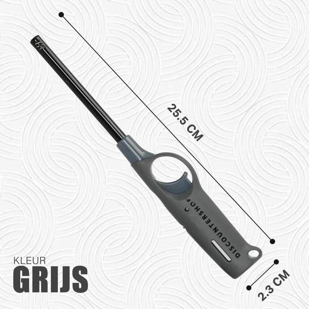 Merkloos Gas Lighter With Child Safety Lock - Set of 2 Refillable 26 cm Lighters for BBQ, Candles and Kitchen Merkloos Gas Lighter With Child Safety Lock - Set of 2 Refillable 26 cm Lighters for BBQ, Candles and Kitchen