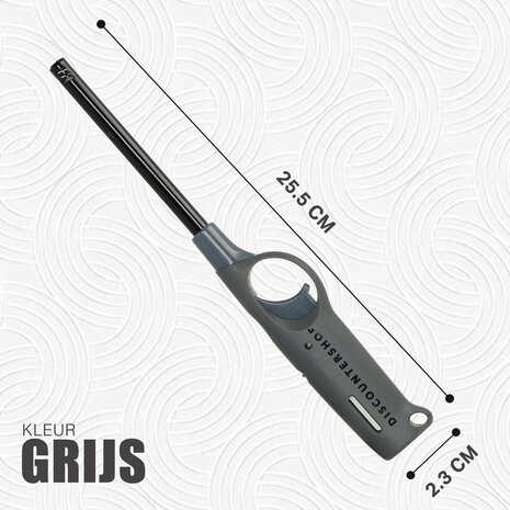 Merkloos Navulbare Aansteker Set voor Keukengebruik - Grijs/Geel - Kunststof - 5x27x27cm - Voor Altijd Ontstekingsgemak! Merkloos Navulbare Aansteker Set voor Keukengebruik - Grijs/Geel - Kunststof - 5x27x27cm - Voor Altijd Ontstekingsgemak!