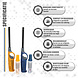 Merkloos Gas Lighter Set With Refill - 2 Refillable 25.5 cm Butane Lighters for BBQ, Candles, Kitchen and Outdoor Use