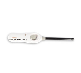 Discountershop BBQ Aansteker Set 26 cm - 2 Navulbare Gasaanstekers Wit