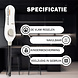 Discountershop BBQ Lighter Set 26 cm - 2 Refillable Gas Lighters in White With Child Lock for Barbecue, Kitchen, Candles and Outdoor Use