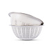 Discountershop White Aluminum Kitchen Colander | 28 cm Diameter | 11 cm Height | Stainless Steel | Dishwasher Safe | Fruit and Vegetable Sieve Discountershop White Aluminum Kitchen Colander | 28 cm Diameter | 11 cm Height | Stainless Steel | Dishwasher Safe | Fruit and Vegetable Sieve