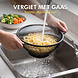 Discountershop Keukenzeef 20 cm zwart RVS met 2 handvatten – fijnmazig vergiet voor pasta, rijst, groente, fruit, wassen en afgieten in de keuken Discountershop Keukenzeef 20 cm zwart RVS met 2 handvatten – fijnmazig vergiet voor pasta, rijst, groente, fruit, wassen en afgieten in de keuken
