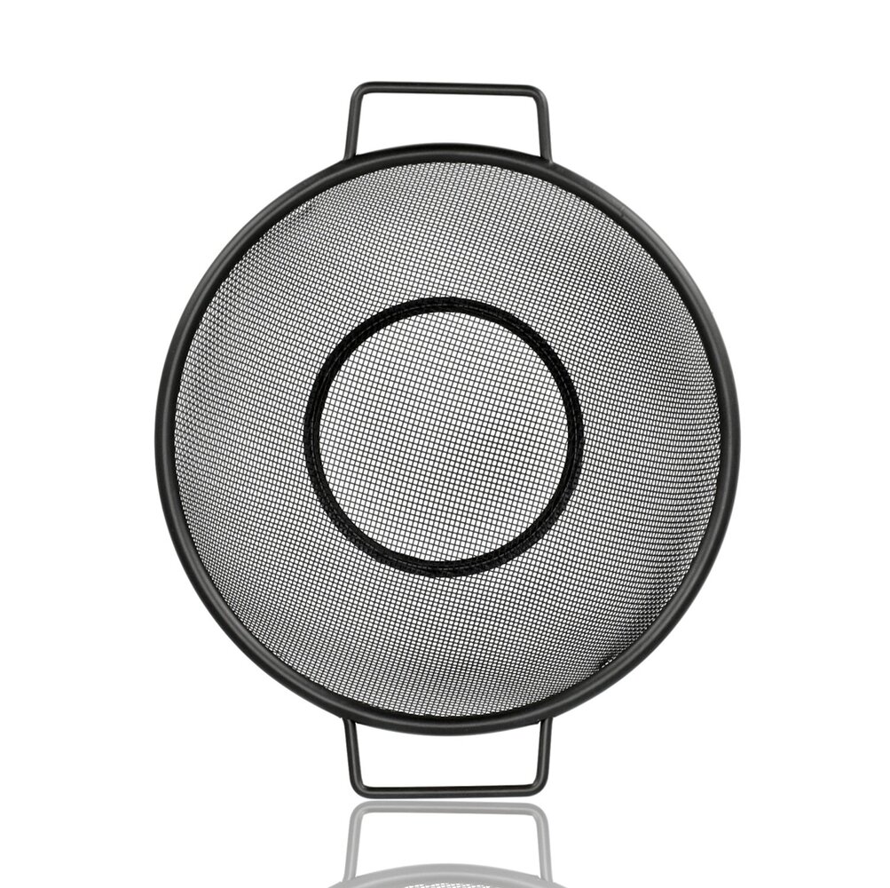 Discountershop Keukenzeef 20 cm zwart RVS met 2 handvatten – fijnmazig vergiet voor pasta, rijst, groente, fruit, wassen en afgieten in de keuken Discountershop Keukenzeef 20 cm zwart RVS met 2 handvatten – fijnmazig vergiet voor pasta, rijst, groente, fruit, wassen en afgieten in de keuken