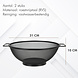 Discountershop 31 cm Black Stainless Steel Kitchen Strainer with 2 Handles – Large Fine-Mesh Colander for Pasta, Rice, Vegetables, Fruit and Potatoes Discountershop 31 cm Black Stainless Steel Kitchen Strainer with 2 Handles – Large Fine-Mesh Colander for Pasta, Rice, Vegetables, Fruit and Potatoes