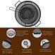 Discountershop Stainless Steel Colander Set 31 cm and 20 cm with 13 cm Sieve – 3-Piece Black Kitchen Strainer Set for Pasta, Rice, Fruit and Vegetables Discountershop Stainless Steel Colander Set 31 cm and 20 cm with 13 cm Sieve – 3-Piece Black Kitchen Strainer Set for Pasta, Rice, Fruit and Vegetables