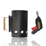Discountershop Charcoal Chimney Starter with BBQ Starter Gun – Metal 17 x 27.5 cm Discountershop Charcoal Chimney Starter with BBQ Starter Gun – Metal 17 x 27.5 cm