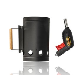 Discountershop Houtskoolstarter met BBQ Starter Gun – Zwart Metaal 17 x 27,5 cm Discountershop Houtskoolstarter met BBQ Starter Gun – Zwart Metaal 17 x 27,5 cm