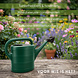 Discountershop 10 Litre Green Plastic Watering Can with Detachable Sprinkler Head for Indoor Plants, Balcony, Greenhouse, Garden and Vegetables