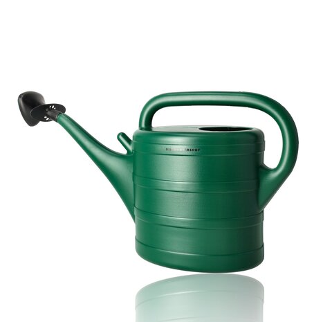 Discountershop Gieter 10 Liter met Sproeikop – Groene Kunststof Plantengieter voor Kamerplanten, Balkon, Tuin, Kas, Bloemen en Moestuin