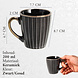 Discountershop Coffee Mugs 200ml with Handle – Ceramic Cups for Espresso, Lungo, Cappuccino, Tea, Home, Office and Hospitality in Black & Gold