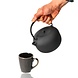 Discountershop Koffiemokken 200 ml met Oor – Keramische Koffiekopjes voor Espresso, Cappuccino, Lungo, Americano en Thee in Zwart-Goud