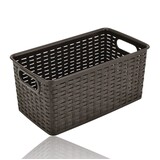 Discountershop Opbergmand 5L Kunststof – Rattan Look met Handgrepen