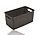 5L Plastic Storage Basket – Brown Rattan-Look Cupboard Organiser, 28 x 15 x 13cm, for Kitchen Cabinets, Wardrobes and Children’s Rooms