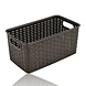 Discountershop Opbergmand 5L Kunststof – Bruine Rattan Look Kast Organizer van 28 x 15 x 13 cm voor Keukenkast, Kledingkast en Kinderkamer Discountershop Opbergmand 5L Kunststof – Bruine Rattan Look Kast Organizer van 28 x 15 x 13 cm voor Keukenkast, Kledingkast en Kinderkamer