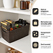 Discountershop Opbergmand 5L Kunststof – Bruine Rattan Look Kast Organizer van 28 x 15 x 13 cm voor Keukenkast, Kledingkast en Kinderkamer Discountershop Opbergmand 5L Kunststof – Bruine Rattan Look Kast Organizer van 28 x 15 x 13 cm voor Keukenkast, Kledingkast en Kinderkamer