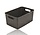 Opbergmand 6L van Kunststof – Bruine Rattan Look Organizer 29 x 20 x 13 cm voor Keukenkast, Kledingkast, Speelgoed en Kinderkamer