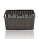 Discountershop 6L Plastic Storage Basket – Brown Rattan-Look Organiser, 29 x 20 x 13cm, for Kitchen Cabinets, Wardrobes, Toys and Children’s Rooms Discountershop 6L Plastic Storage Basket – Brown Rattan-Look Organiser, 29 x 20 x 13cm, for Kitchen Cabinets, Wardrobes, Toys and Children’s Rooms