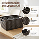 Discountershop 6L Plastic Storage Basket – Brown Rattan-Look Organiser, 29 x 20 x 13cm, for Kitchen Cabinets, Wardrobes, Toys and Children’s Rooms Discountershop 6L Plastic Storage Basket – Brown Rattan-Look Organiser, 29 x 20 x 13cm, for Kitchen Cabinets, Wardrobes, Toys and Children’s Rooms