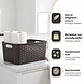 Discountershop 10L Plastic Storage Basket – Brown Rattan-Look Storage Box, 33 x 22 x 15.5cm, for Toys, Children’s Rooms, Kitchen Cabinets and Wardrobes Discountershop 10L Plastic Storage Basket – Brown Rattan-Look Storage Box, 33 x 22 x 15.5cm, for Toys, Children’s Rooms, Kitchen Cabinets and Wardrobes