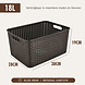 Discountershop 18L Plastic Storage Basket with Handles – 38 x 28 x 19cm Organiser for Toys, Children’s Rooms, Kitchen Cabinets and Wardrobes Discountershop 18L Plastic Storage Basket with Handles – 38 x 28 x 19cm Organiser for Toys, Children’s Rooms, Kitchen Cabinets and Wardrobes