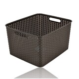 Discountershop Opbergmand 28,5L Kunststof met Handgrepen Discountershop Opbergmand 28,5L Kunststof met Handgrepen