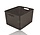 Opbergmand 28,5L Kunststof met Handgrepen – Bruine Rattan Look Organizer 40 x 34 x 23 cm voor Speelgoed, Kledingkast en Keuken